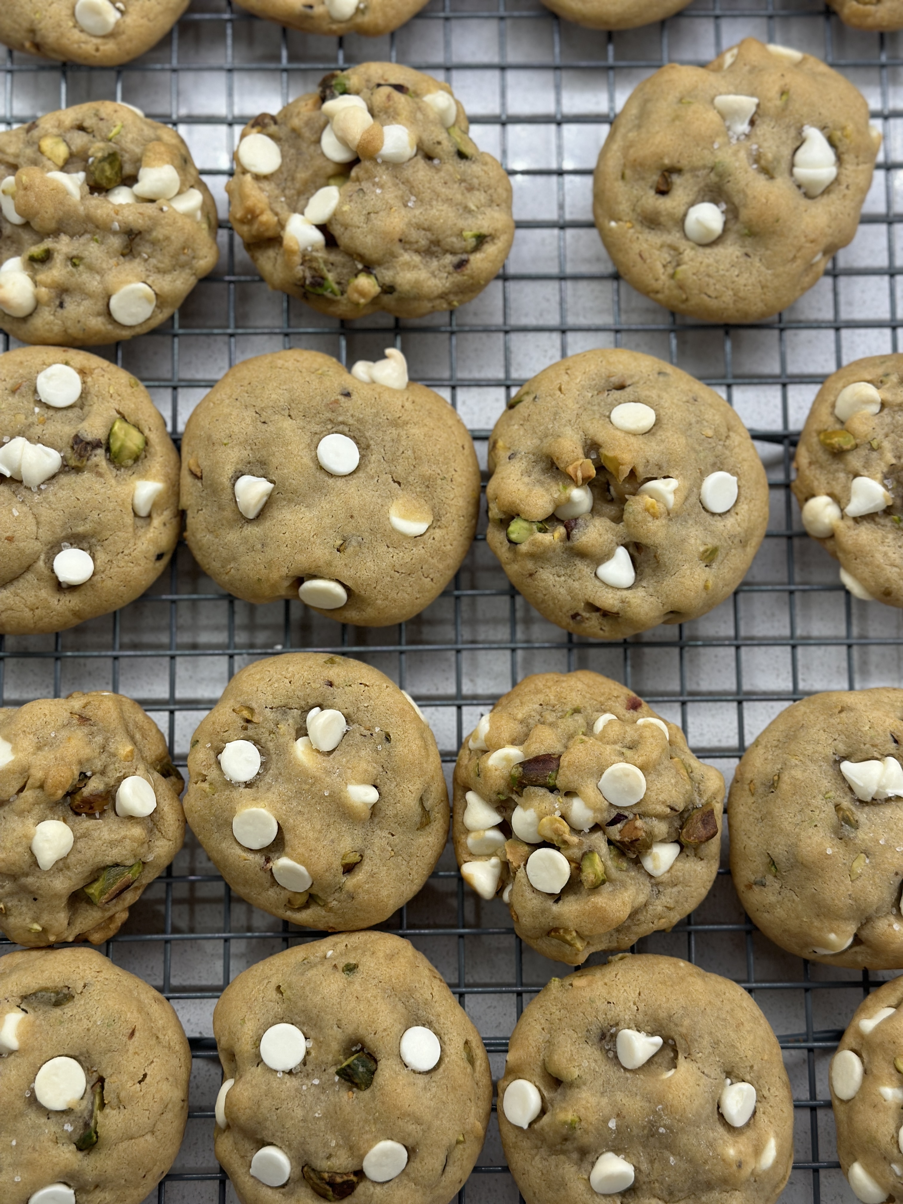 Salted Brown Butter Pistachio Cookies